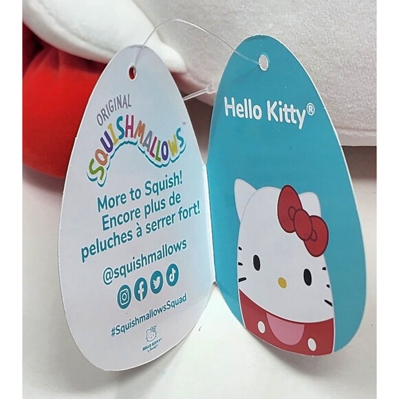 Squishmallows Hello Kitty Red 2024 8" Plush Stuffed Toy Sanrio Kelly Toys - Picture 4 of 5